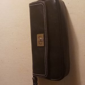Liz Claiborne leather wristlet